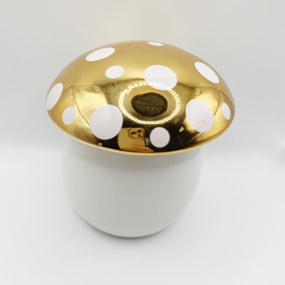 NEW Sand + Fog - Gold Mushroom Candle - Pumpkin Harvest, Gold/White Fall Candles - Picture 1 of 3